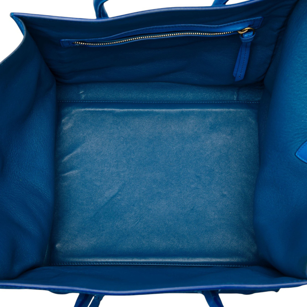 Pre-Loved Celine Medium Suede Phantom Luggage Tote - Picture 4 of 6